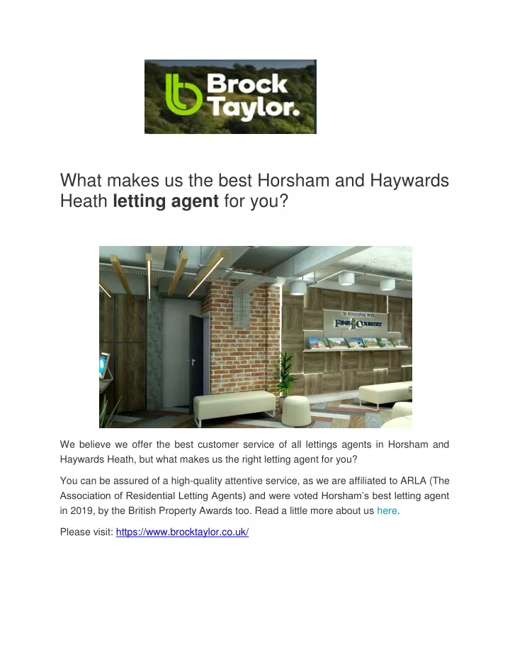 what makes us the best horsham and haywards heath