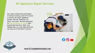 North Carolina Appliance Repair Service