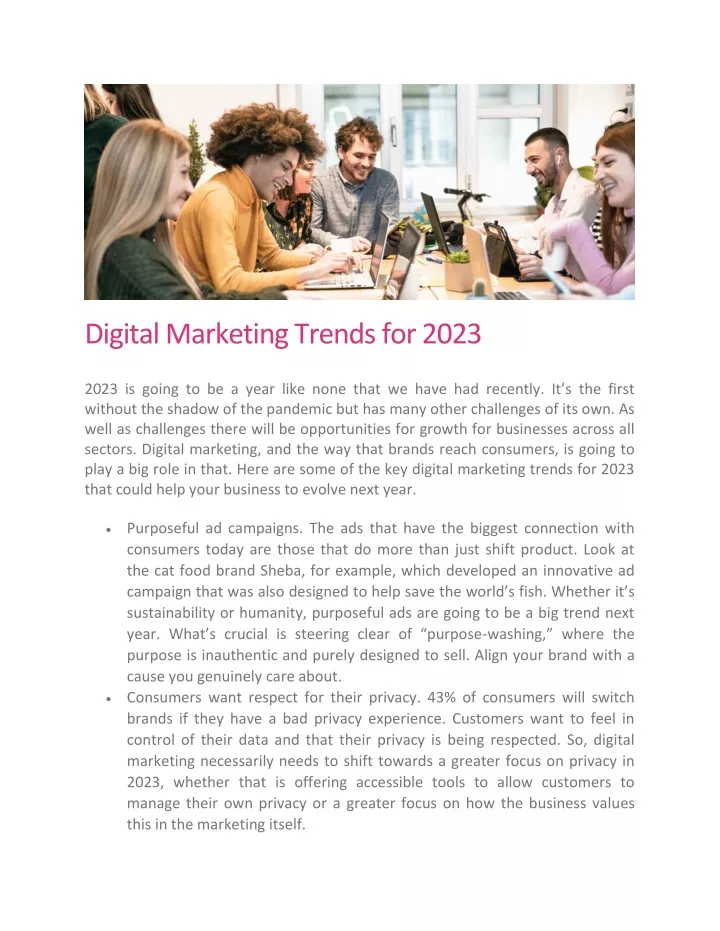 digital marketing trends for 2023