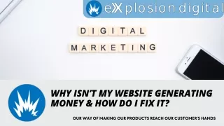 why isn t my website generating money