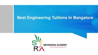 Best Engineering Tuitions In Bangalore