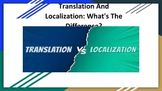 Translation And Localization What's The Difference