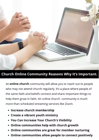 Church Online Community Reasons Why It’s Important.