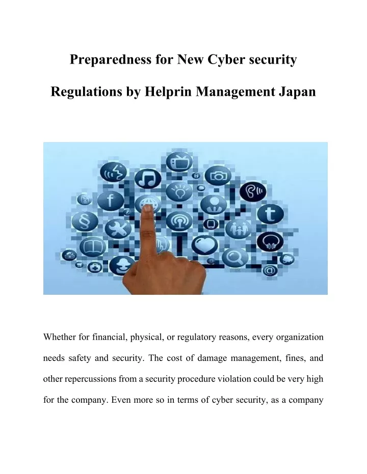 preparedness for new cyber security regulations