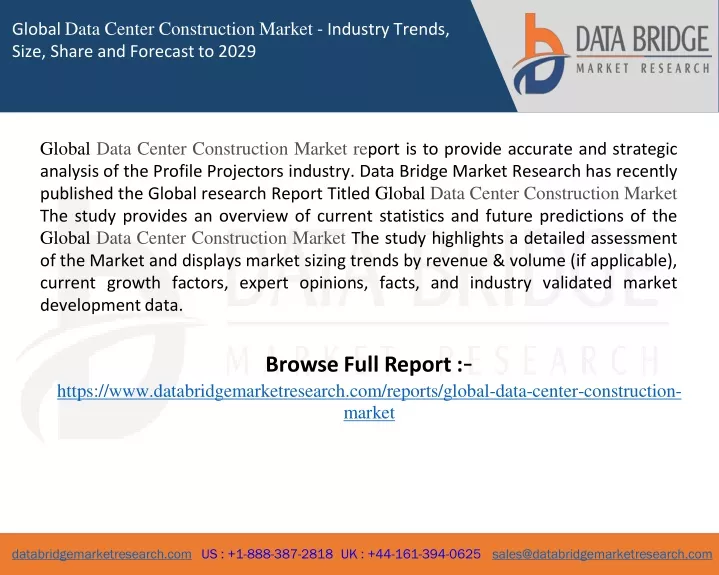 global data center construction market industry