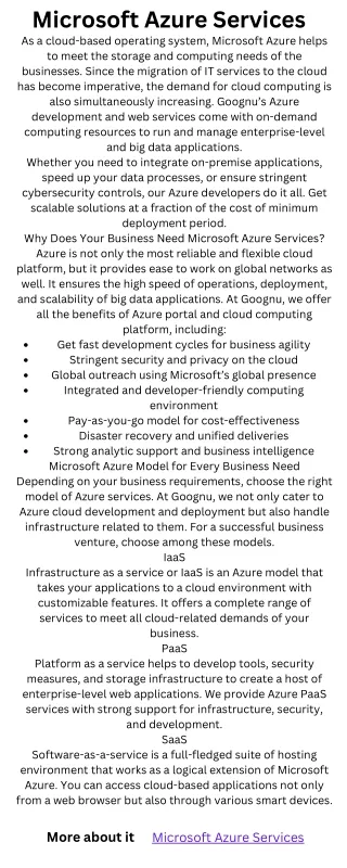 Microsoft Azure Services