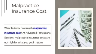 Malpractice Insurance Cost