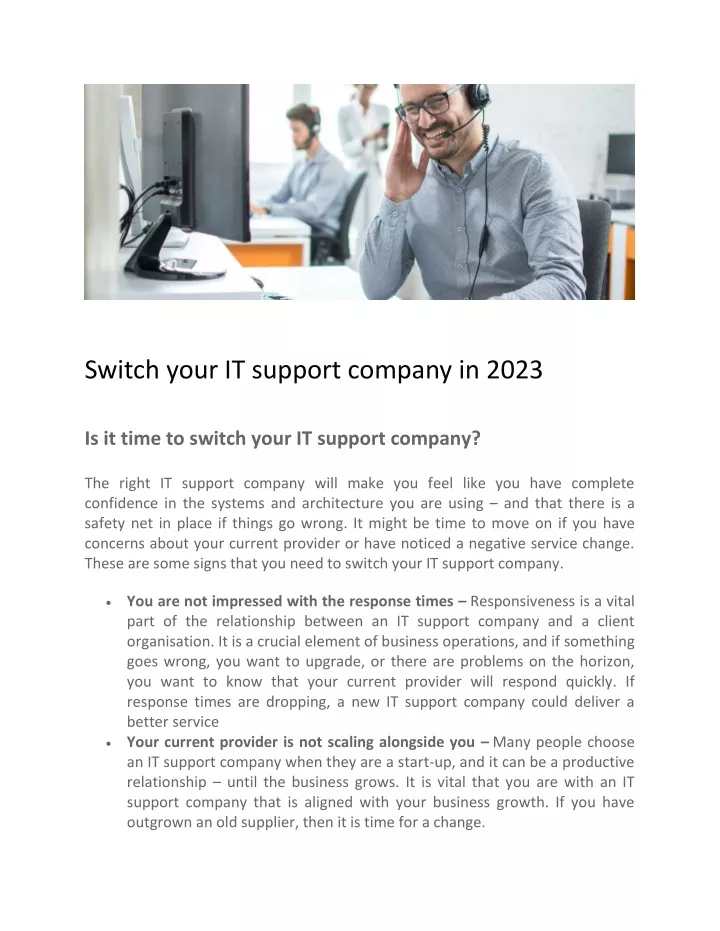 switch your it support company in 2023