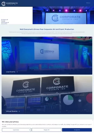 Corporate Event Production Audio Visual