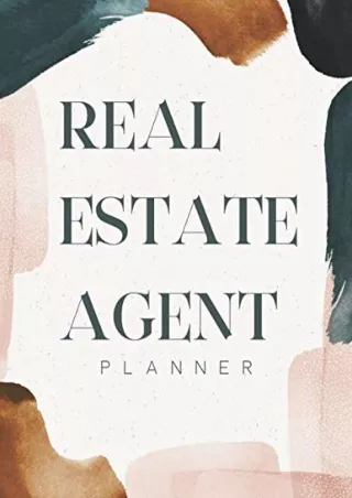pdF Epub Real Estate Agent Planner: The Ultimate Planner For Real Estate Ag
