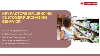 Key Factors Influencing Customer Purchasing Behavior