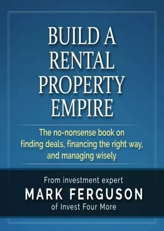 ((eBOOK) d!OWNLOAD Build a Rental Property Empire, 5th Edition: The No-Nons
