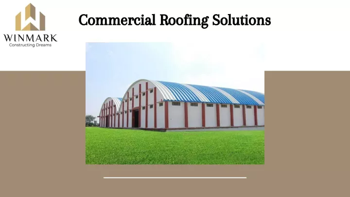 commercial roofing solutions