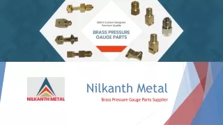 Brass Pressure Gauge Parts Supplier