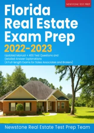 pdF Epub Florida Real Estate Exam Prep 2022-2023: Updated Manual   400 Test