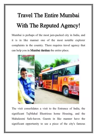 Mumbai Darshan Bus From Panvel Call-7718036300