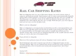 Rail Car Shipping Rates - slide 1