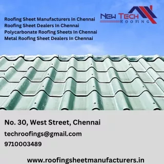 Roofing Sheet Dealers In Chennai
