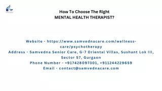 Mental Health Therapist near me |Psychiatrist Online Consultation