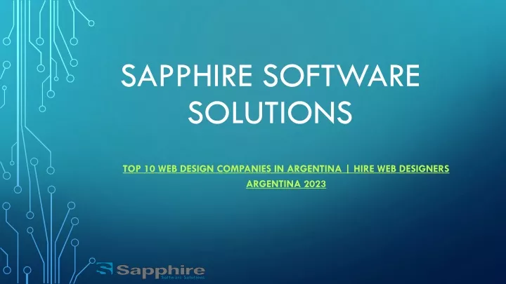 sapphire software solutions