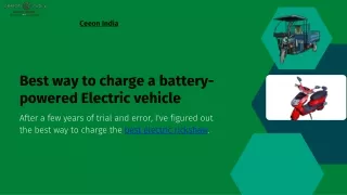 What is the way to charge an electric vehicle at home