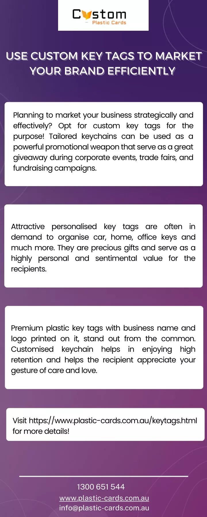 use custom key tags to market use custom key tags