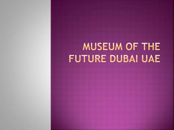 museum of the future dubai uae
