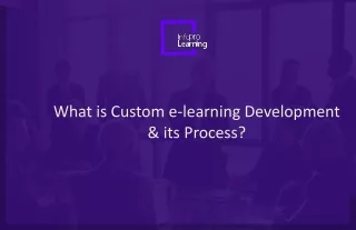 what is custom e learning development its process