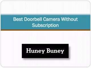 best doorbell camera without subscription