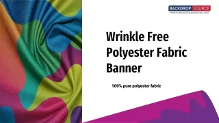 Wrinkle Free Polyester Fabric Banner