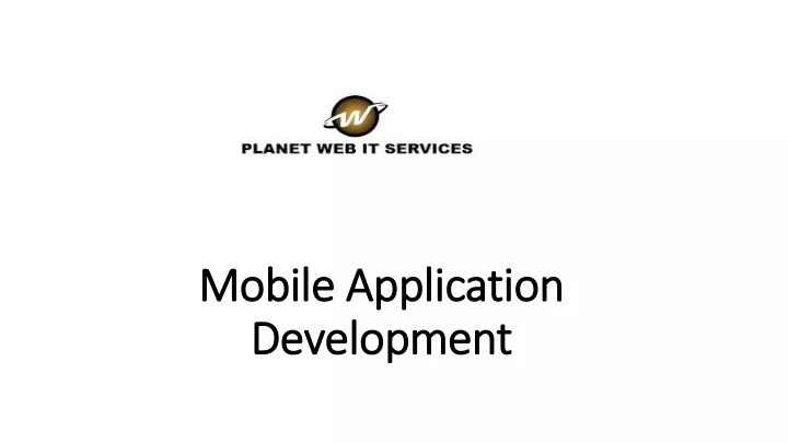 mobile application development