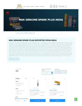 Need of NGK spark plug exporter and why it is better