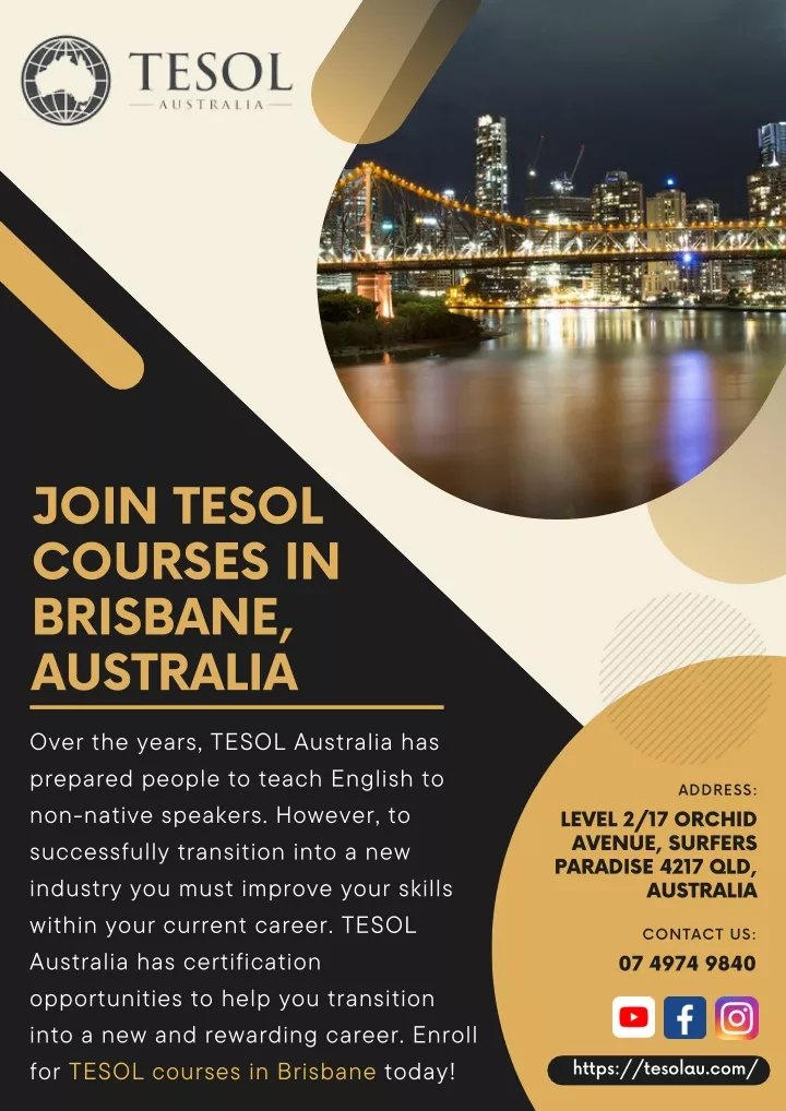 join tesol courses in brisbane australia