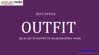 Best Office Outfit Ideas List