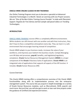 ORACLE HRMS PDF