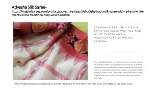 Adyasha Silk Saree