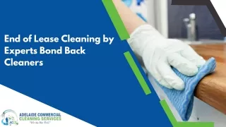 End of Lease Cleaning by Experts Bond Back Cleaners