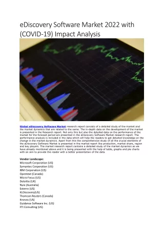 ediscovery software market 2022 with covid