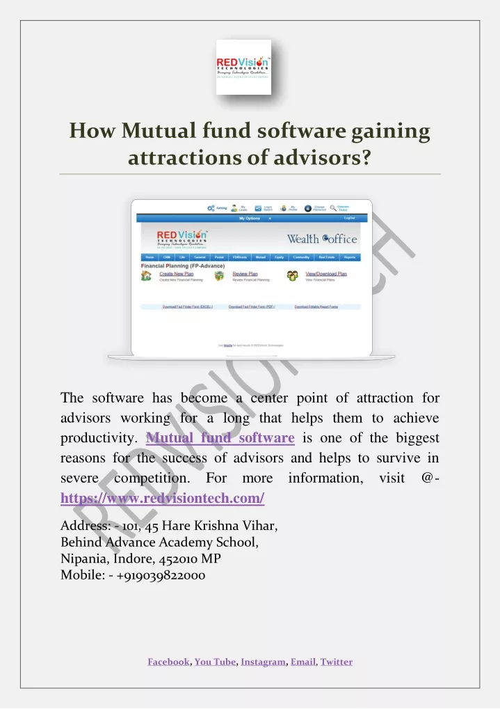 how mutual fund software gaining attractions