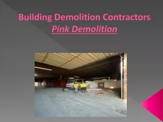 Building Demolition Contractors