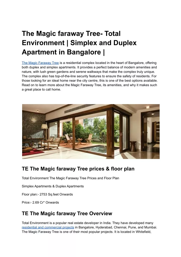 the magic faraway tree total environment simplex