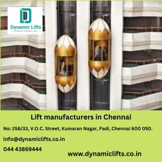 Lift Manufacturers in Chennai,