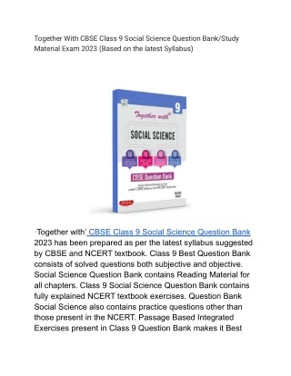 together with cbse class 9 social science