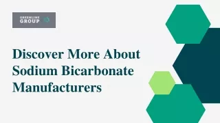Discover More About Sodium Bicarbonate Manufacturers