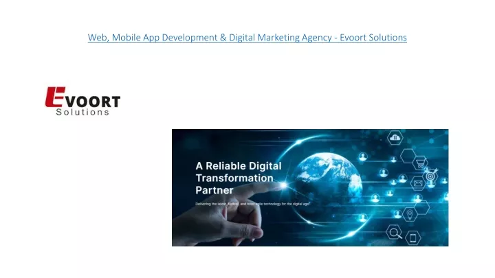 web mobile app development digital marketing agency evoort solutions