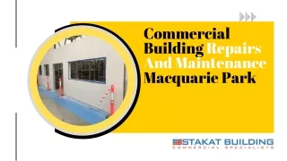 Commercial Building Repairs And Maintenance Macquarie Park