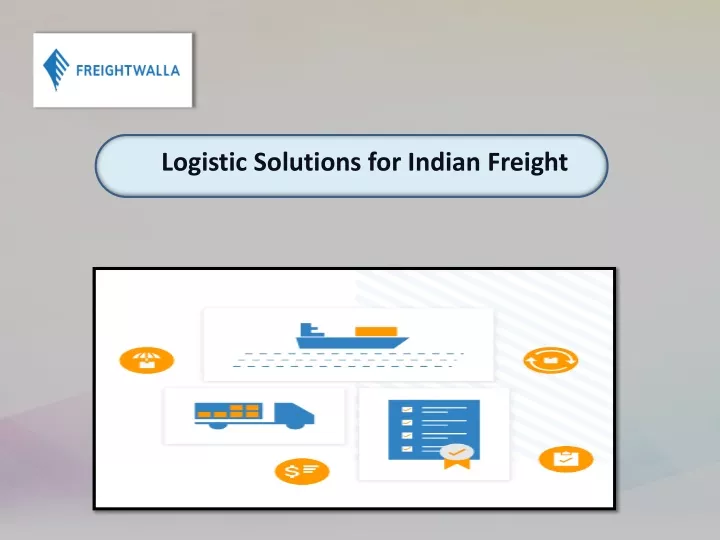 logistic solutions for indian freight