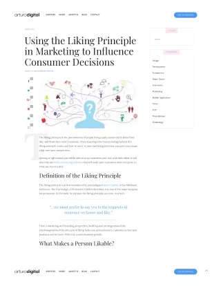Using the Liking Principle in Marketing to Influence Consumer Decision