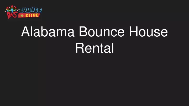 alabama bounce house rental