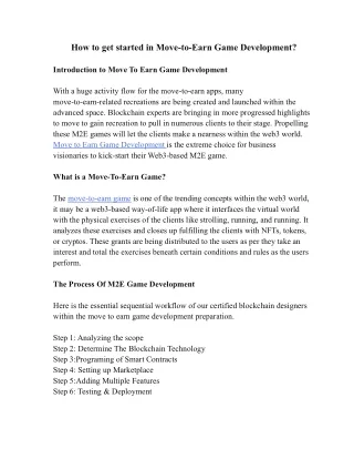 how to get started in move to earn game